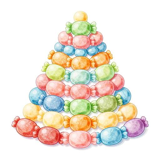 Pastel Candy Fabric Monument Design