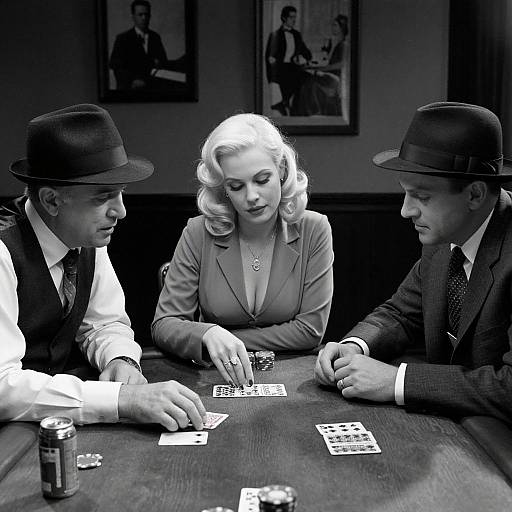Noir Poker Night with Suspense