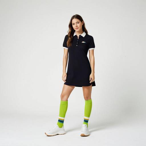 Sporty Chic: Casual Polo Dress Look