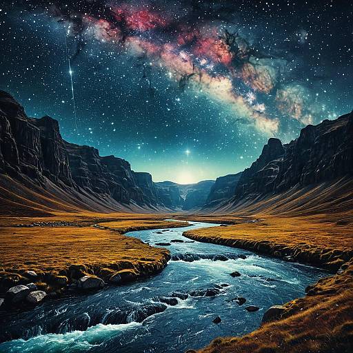 Epic Galactic River Landscape Adventure