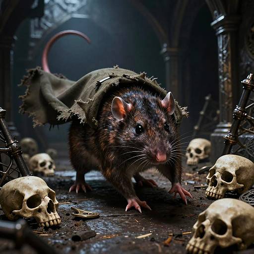 Stealthy Rat Shifter Rogue in Dungeon