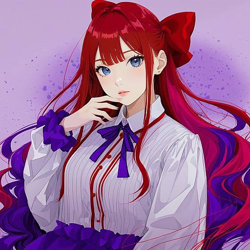 Illustration of Anna (ikeuchi tanuma), original in the style of Rasahan