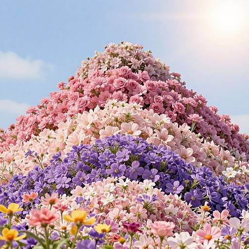 Surreal Hierarchy of Calming Flowers