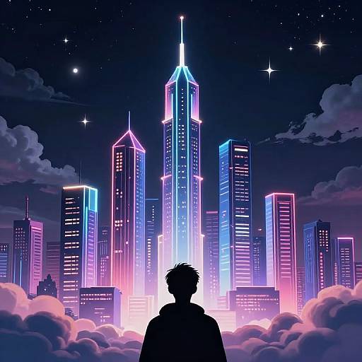 Futuristic Skyline of Ambition