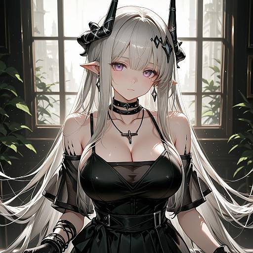 Illustration of Mudrock (obsidian) (arknights), arknights in the style of Watao