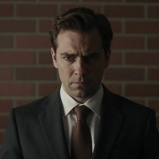 Intense Portrait of a Man in Suit