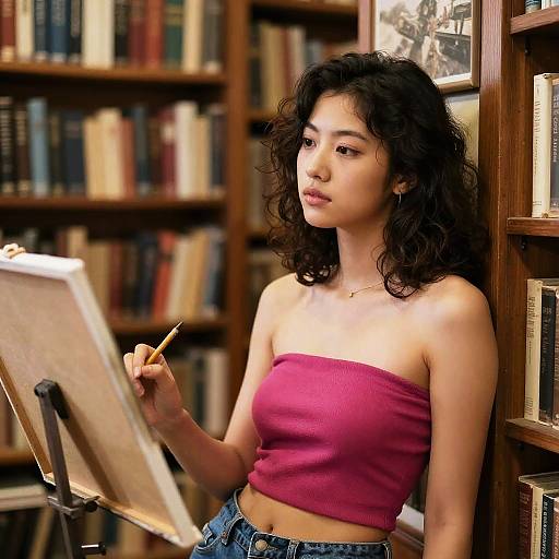 Artistic Painter by Vintage Bookstore