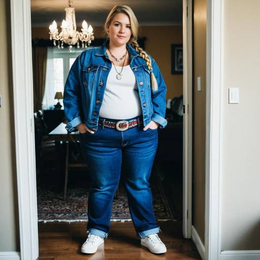 Plus Size Denim Doll Costume Fashion