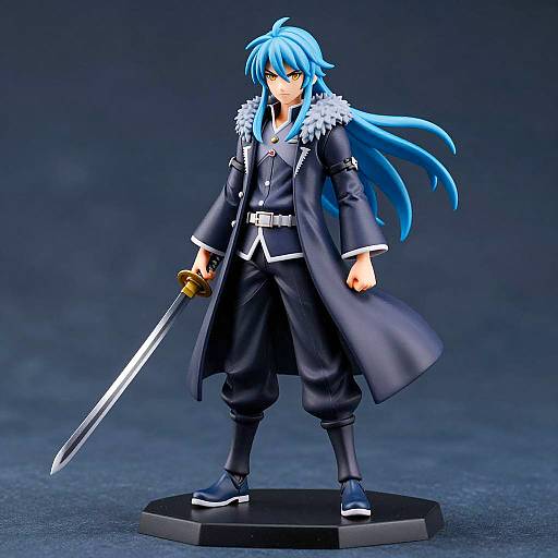 Anime Male Warrior Figurine Design