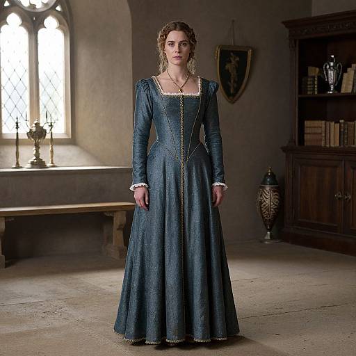 Medieval British Woman in Room