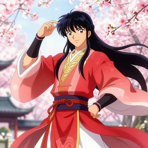 Vibrant Chinese Anime Character Portrait