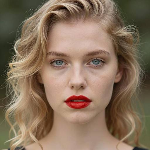 Elegant Portrait of a Fair-Skinned Woman