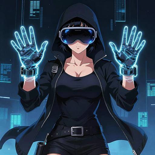 Hajime Sorayama Style AR Hacker