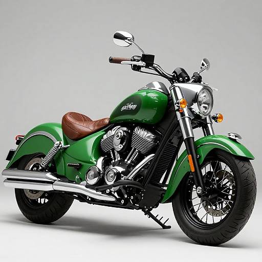 Vibrant Green Indian Chief Bobber