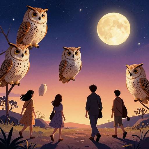 Surreal Nighttime Time Loops