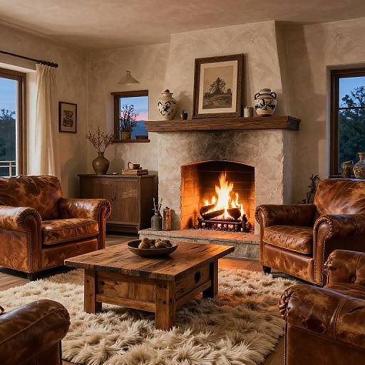 Rustico Cozy Living Room Interior