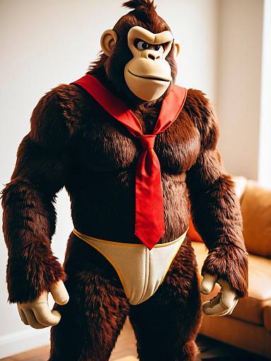 Lifestyle costume photo of Donkey kong. Cosplay clothes