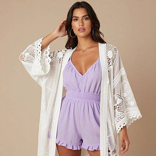 Bohemian Chic Sheer Kimono Outfit