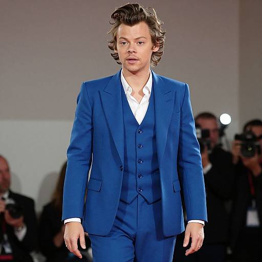 Harry Styles in Blue Suit
