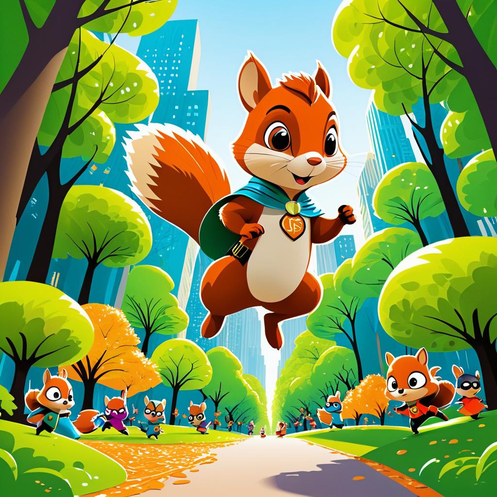 Superhero Squirrel's Acorn Heist Adventure