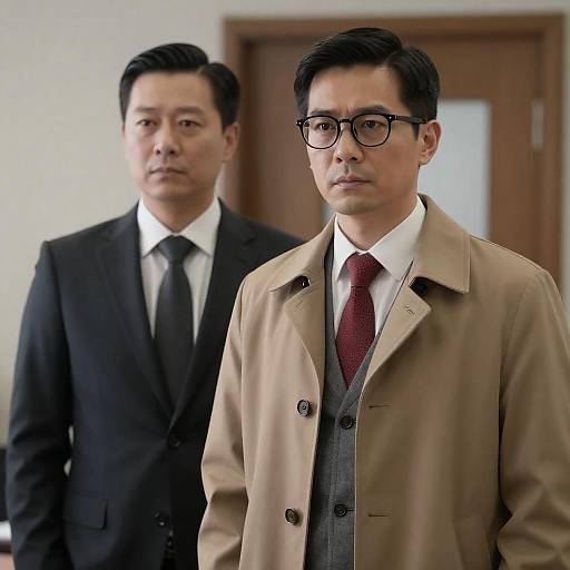 Serious Businessmen in Office Setting