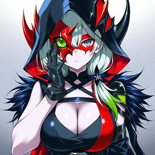 Illustration of Diabellstar the black witch, yu-gi-oh! in the style of Kurashima tomoyasu