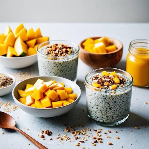 Chia Pudding with Mango and Toasted Coconut