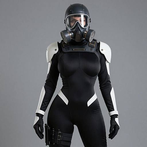Sci-Fi Assassin Woman in Armor