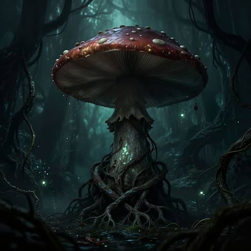 Menacing Evil Mushroom Creature