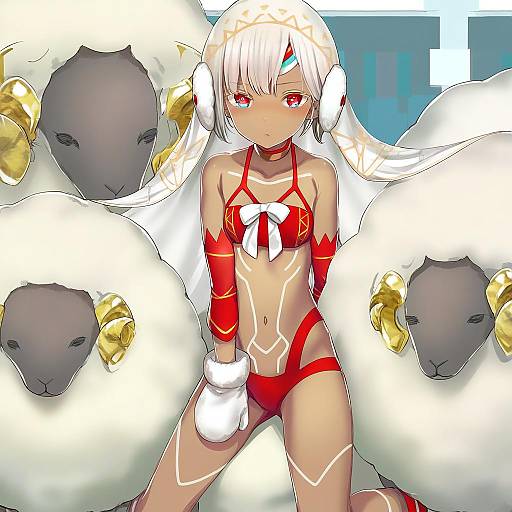 Illustration of Altera the santa (fate), fate (series) in the style of Sody