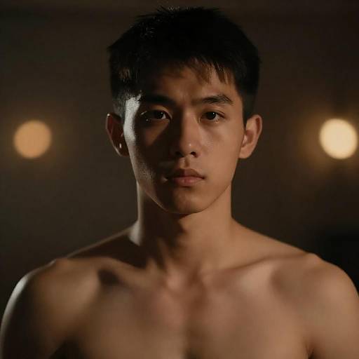 Intense Portrait of a Young Man