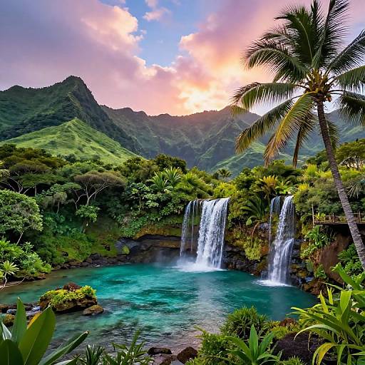 Kauai Tropical Island Paradise Sunset