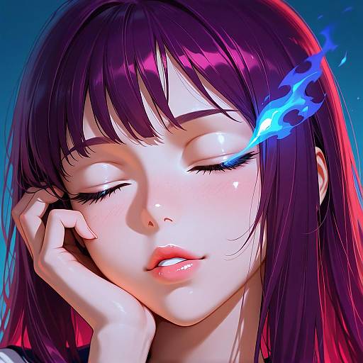 Ethereal Portrait of a Glowing Girl