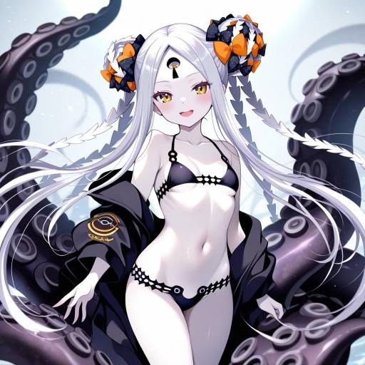 Illustration of Abigail williams (swimsuit foreigner) (first ascension) (fate), fate/grand order in the style of Shirogane hina
