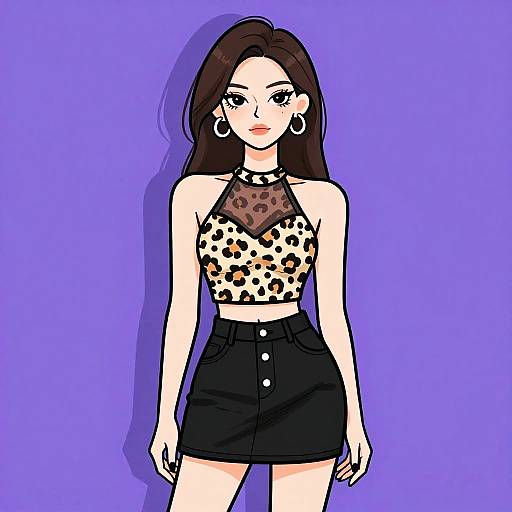 Edgy Street Style Woman Portrait