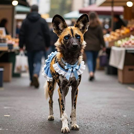 Charming Anthro African Wild Dog in Style