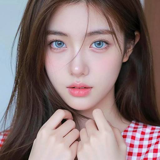 Close-Up Portrait of a Young Woman