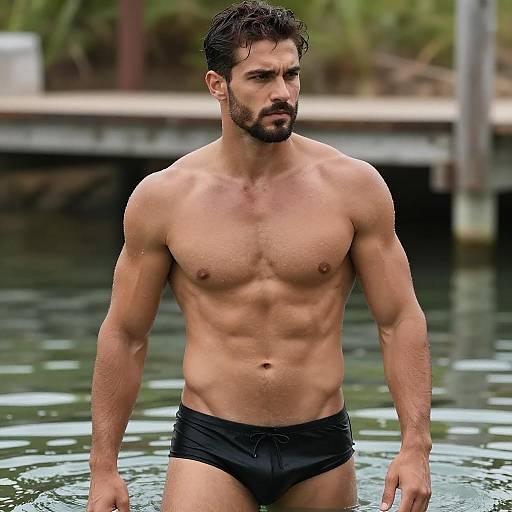 Striking Photo of a Muscular Man