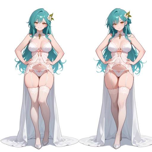 Ethereal Lady in Lingerie and Thighhighs Ethereal Lady in Lingerie and Thighhighs
