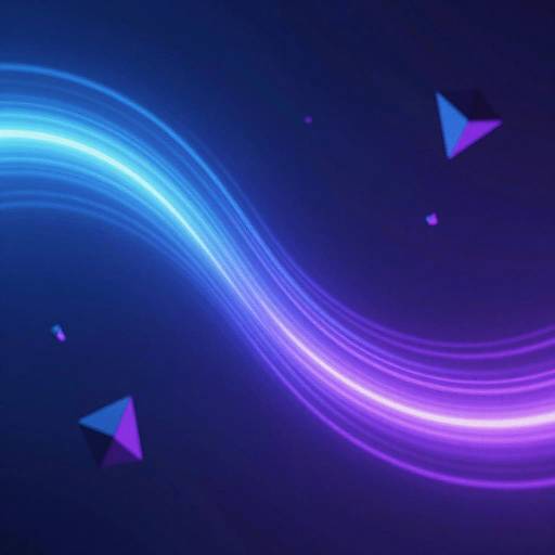 Electric Blue Stable Diffusion Abstract