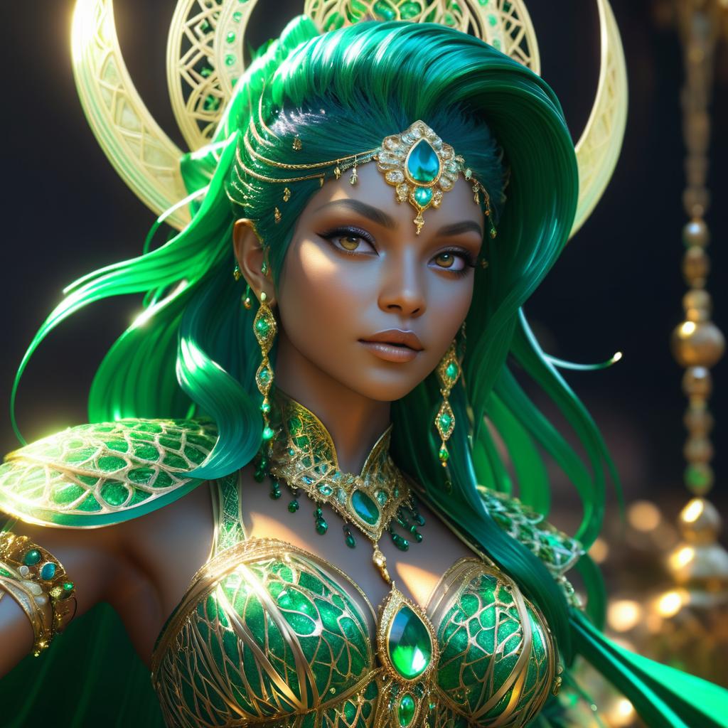 Stunning Female Djinn Concept Art