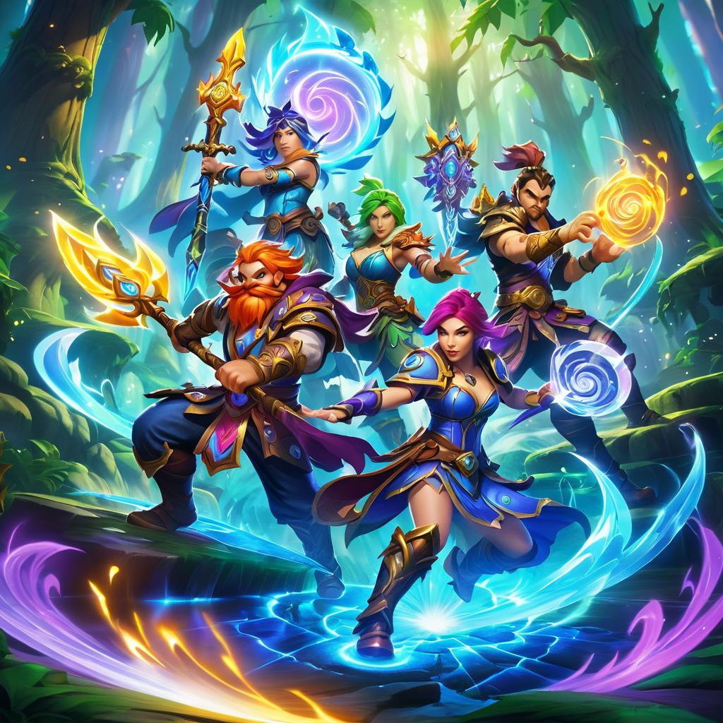 Whimsical Splash Art for Hearthstone Championship