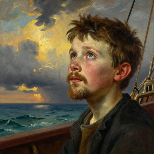 Photorealistic Portrait of Aged Boy