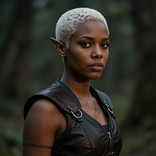 Elven Woman with Neural Implant