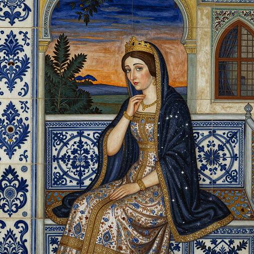 Sorrowful Ottoman Empress at Dusk