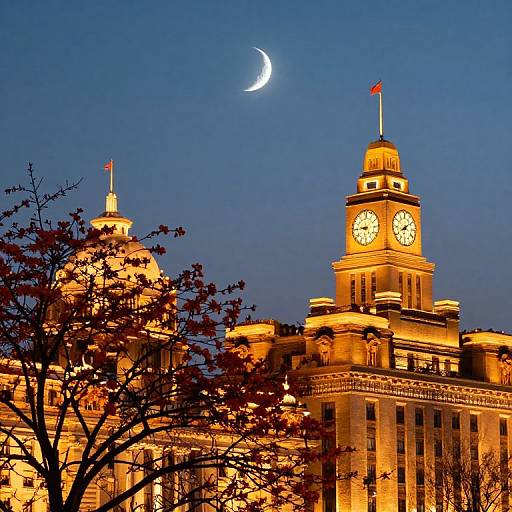 Majestic Clock Towers at Twilight