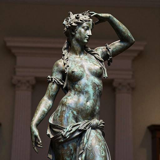 Photorealistic Bronze Enchantress Statue