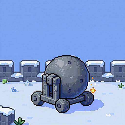 Retro Pixel Art Ancient Ballista
