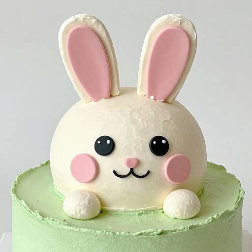 Whimsical Bunny Cake Fantasy