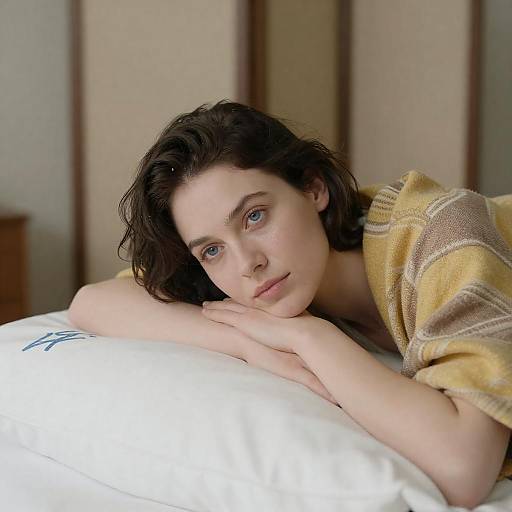 Calm Woman in Cozy Setting